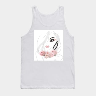 chic fashion illustration girl Tank Top